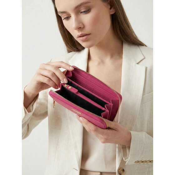 Lazarotti Bologna Leather XL Porte-monnaie zip-around en cuir 19 cm