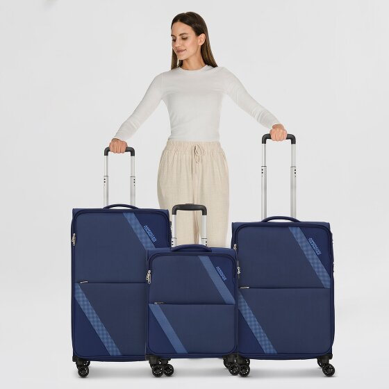 American Tourister Star Max 4 roulettes Set de valises 3 pièces avec soufflet d'extension