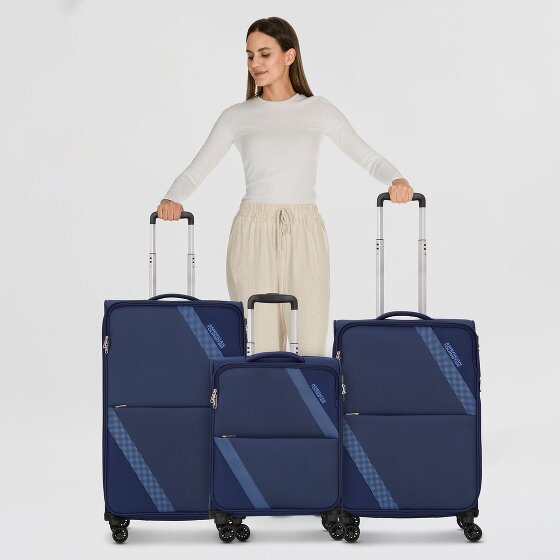 American Tourister Star Max 4 roulettes Set de valises 3 pièces avec soufflet d'extension