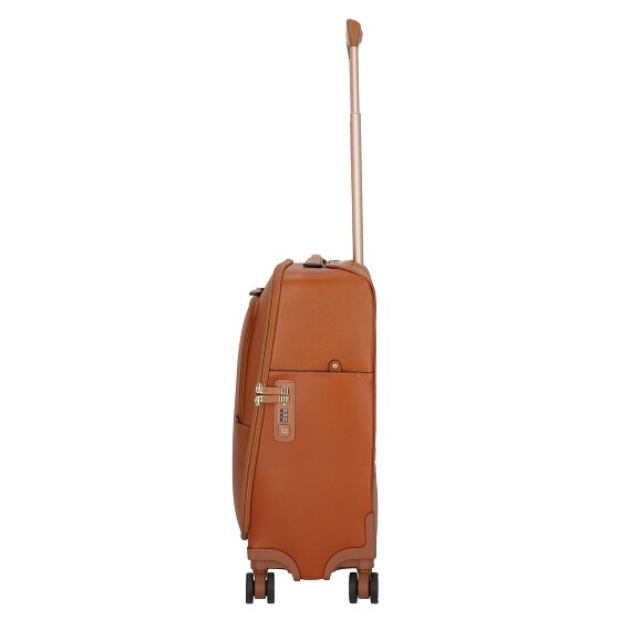 Bric's Life Pelle 4 roulettes Trolley de cabine 55 cm