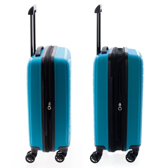 Gladiator 1700 4 roulettes Trolley de cabine 55 cm avec soufflet d'extension