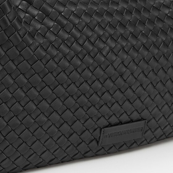 LES VISIONNAIRES Sadie Weave Sac à bandoulière Cuir véritable 37 cm