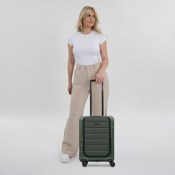 Redolz Essentials 17 : valise cabine à 4 roues, 55 cm, avec compartiment souple pour ordinateur portable