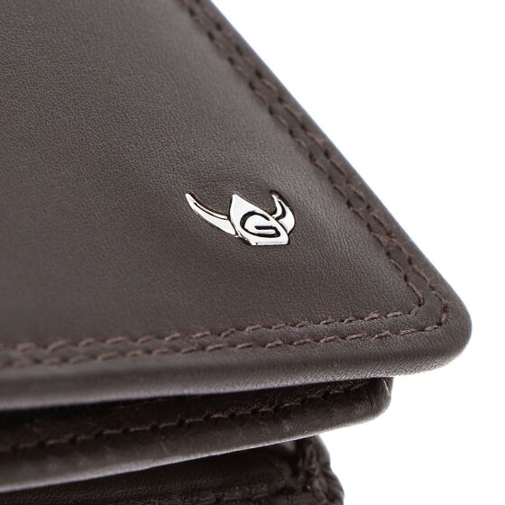 Golden Head Polo Porte-monnaie Protection RFID Cuir véritable 10 cm