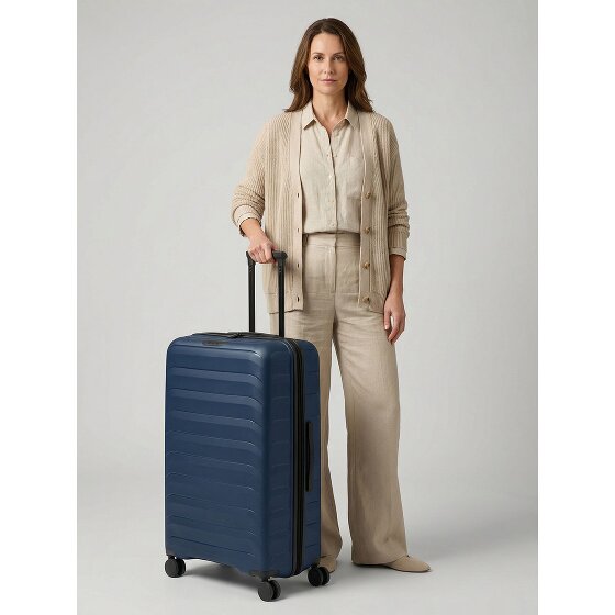 d&n Toronto 4 roues Valise cabine L 75 cm avec soufflet d'extension