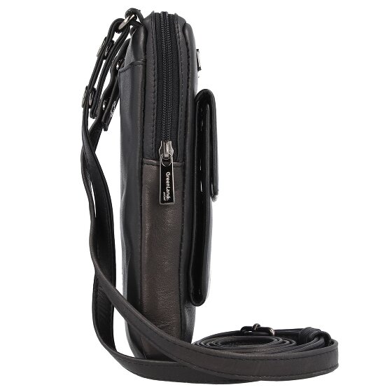 Greenland Nature Black Nappa Pochette pour téléphone portable Cuir 11.5 cm