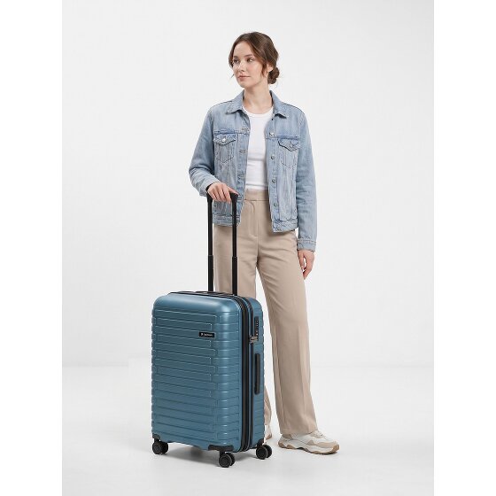 Pactastic Collection 04 THE MEDIUM + 4 roues Valise cabine M 66 cm '"avec soufflet d''extension"'