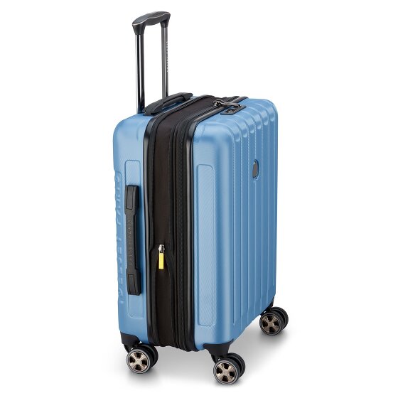 Delsey Paris Longitude 4 roulettes Trolley de cabine 55 cm avec soufflet d'extension