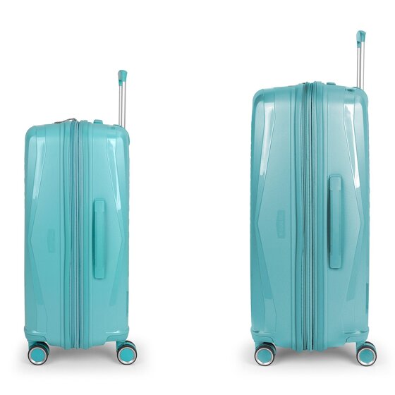 Gabol Queens 4 roulettes Set de valises 2 pièces avec soufflet d'extension