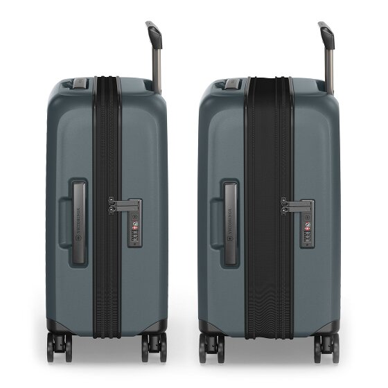 Victorinox Airox Advanced 4 roulettes Trolley de cabine S 55 cm Compartiment pour ordinateur portable avec soufflet d'extension