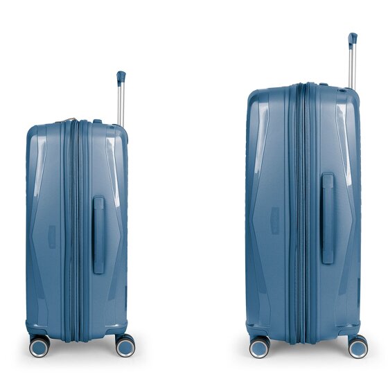 Gabol Queens 4 roulettes Set de valises 2 pièces avec soufflet d'extension