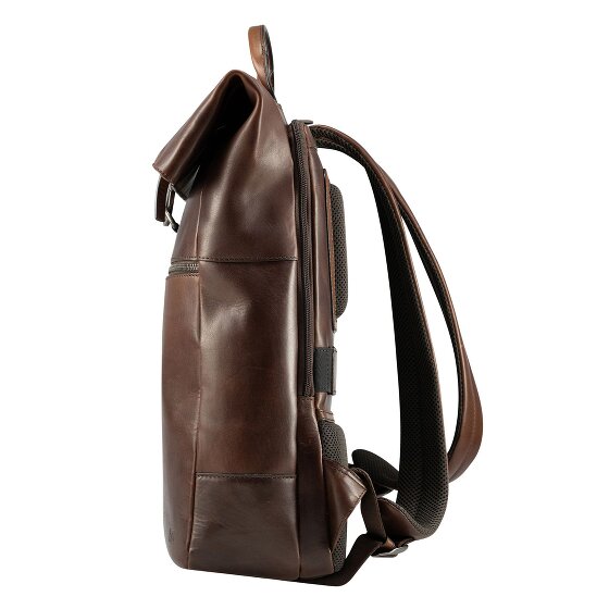 Jost Lund Sac à dos professionnel Cuir véritable 44 cm Compartiment ordinateur