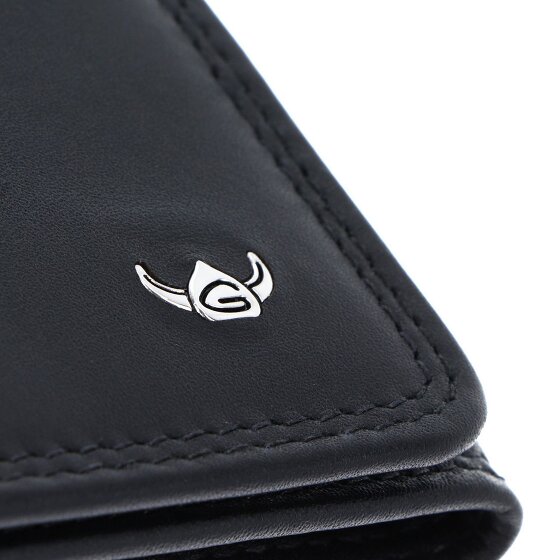 Golden Head Polo Porte-monnaie Protection RFID Cuir véritable 10 cm