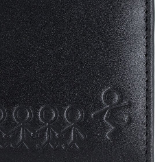 oxmox Leather Porte-monnaie Protection RFID Cuir véritable 12 cm
