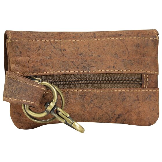 Greenburry Étui à clés vintage en cuir 12 cm
