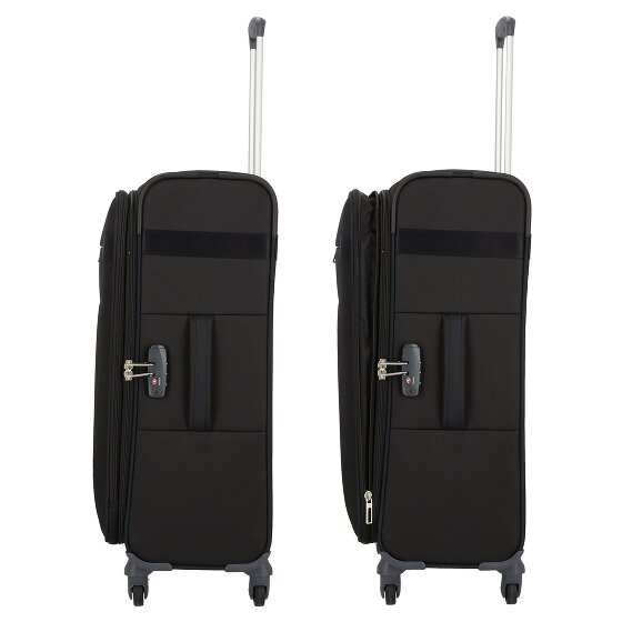 Samsonite Citybeat 4 roulettes Trolley 66 cm avec soufflet d'extension