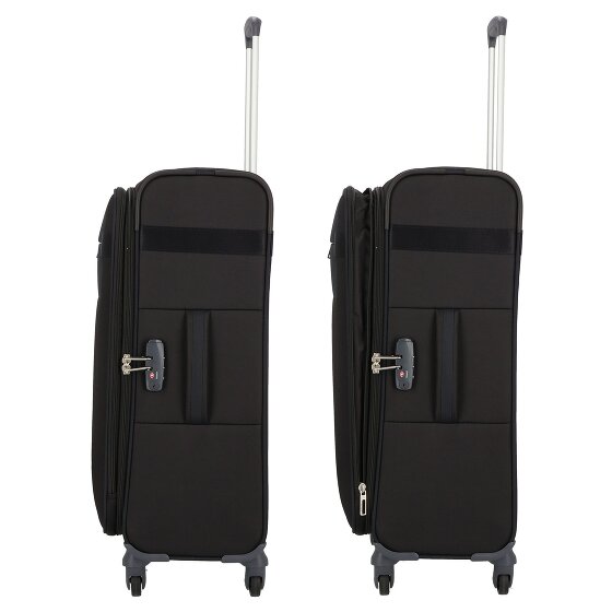 Samsonite Citybeat 4 roulettes Trolley 66 cm avec soufflet d'extension
