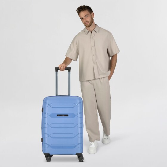 Polestream Strz by Asteroid 4 roulettes Trolley M 64 cm avec soufflet d'extension