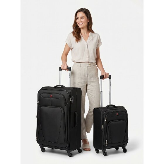Wenger Beaumont 4 roulettes Set de valises 2 pièces avec soufflet d'extension