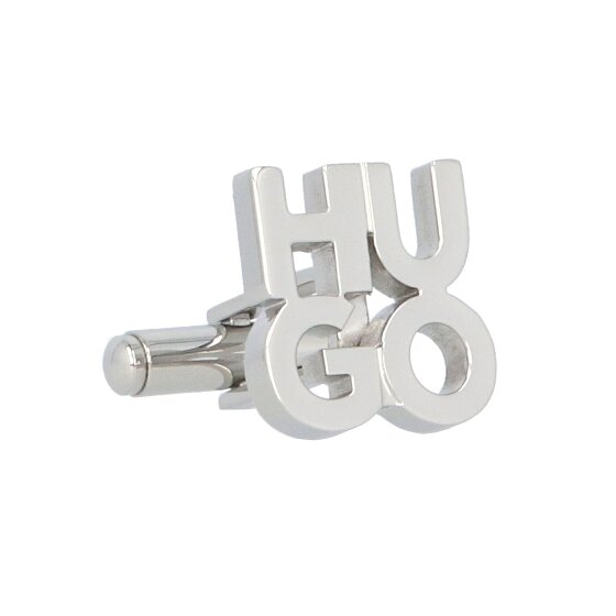 Hugo Boutons de manchette E-Stacked en acier inoxydable 1,5 cm