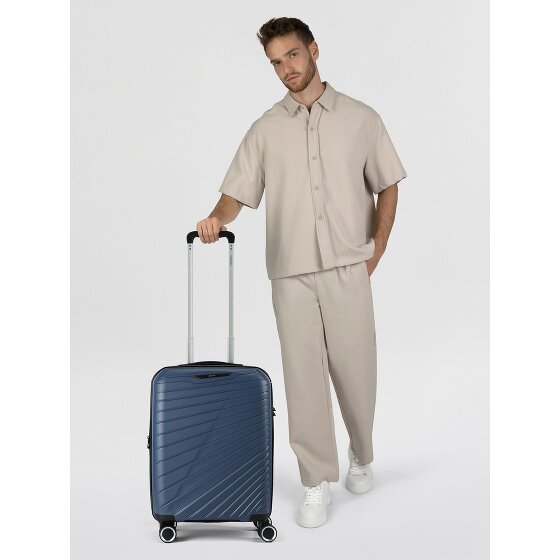 Benzi 5808 4 roulettes Trolley de cabine 55 cm avec soufflet d'extension