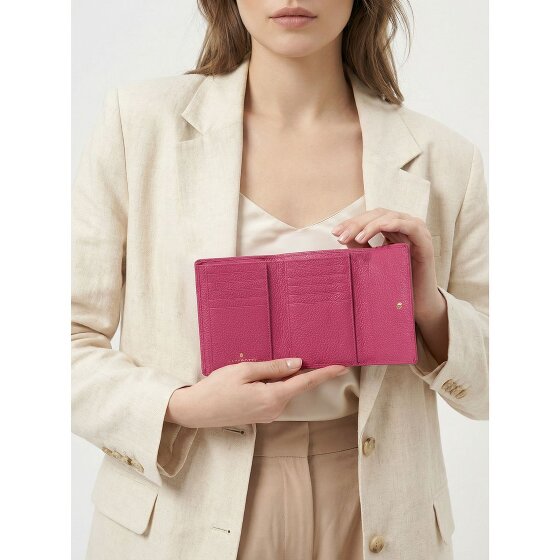 Lazarotti Porte-monnaie « Bologna » en cuir XL avec compartiment à fermeture éclair sur tout le pourtour, Cuir, 14 cm
