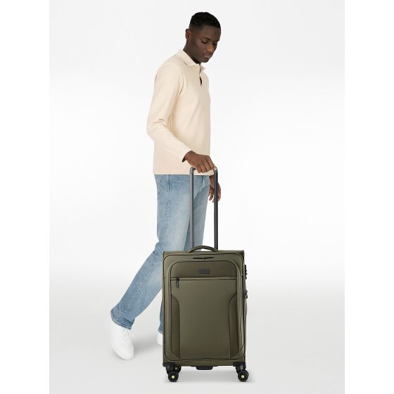 d&n Travel Line 9704 4 roulettes Trolley M 68 cm avec soufflet d'extension