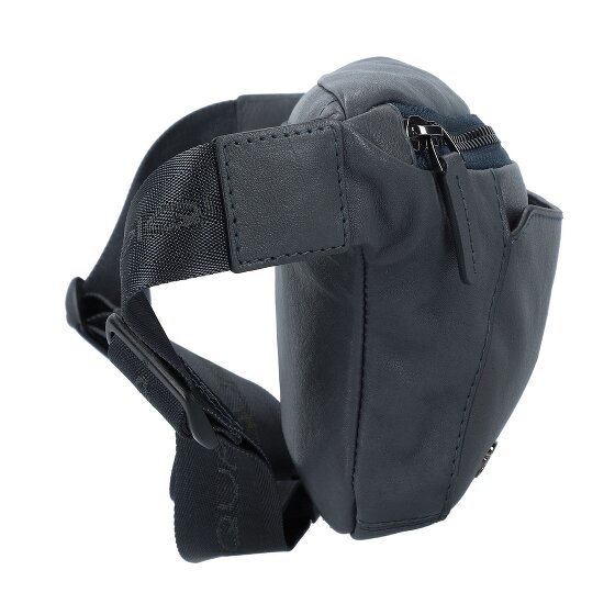 Piquadro Black Square Sac banane Cuir véritable 31 cm