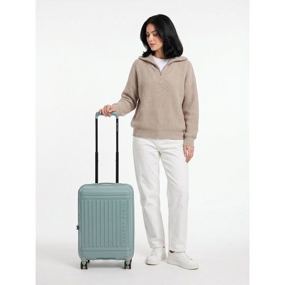 Delsey Paris Lutece 4 roues Valise cabine 55 cm '"avec soufflet d''extension"'