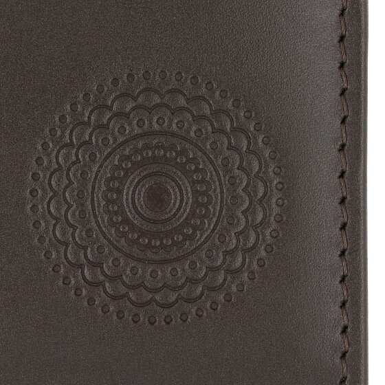 oxmox Leather Porte-monnaie Protection RFID Cuir véritable 11 cm