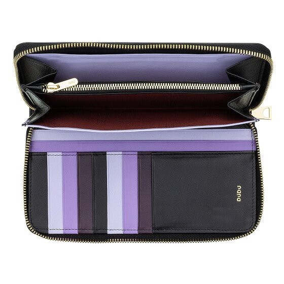 DuDu Ustica Porte-monnaie Protection RFID Cuir véritable 20 cm