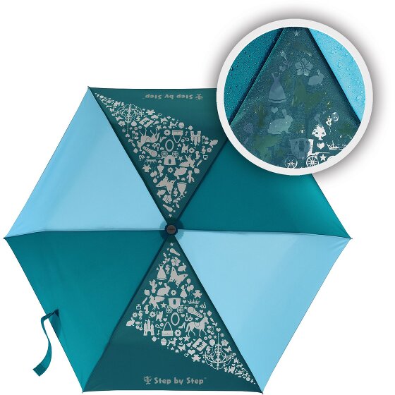 Step by Step Magic Rain Effect Parapluie de poche pour enfants 22,5 cm