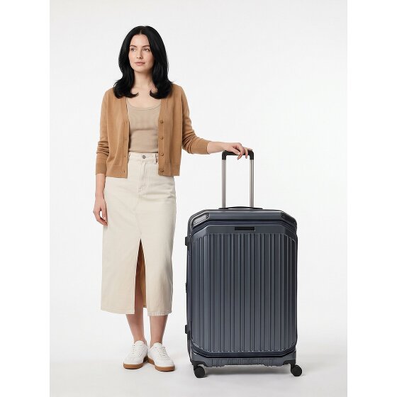 Piquadro PQ-Light 4 roues Valise cabine 78 cm '"avec soufflet d''extension"'