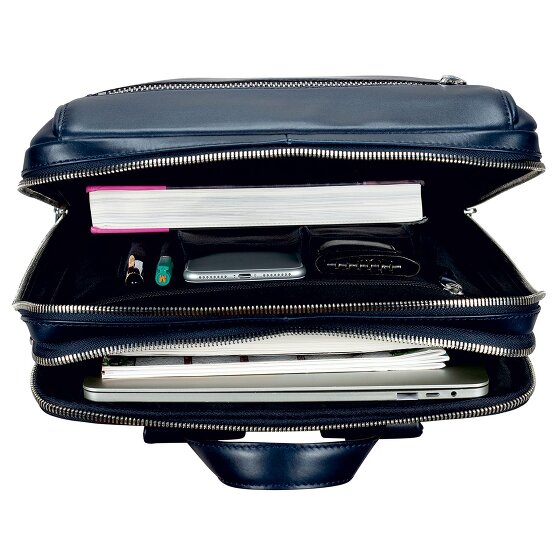Leonhard Heyden Montreal Sac à dos professionnel Cuir 44 cm Compartiment pour ordinateur portable