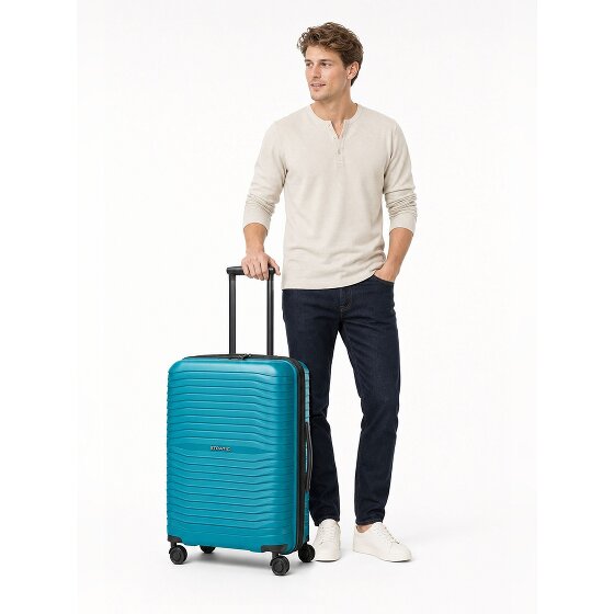 Stratic Shine 4 roues Valise cabine 66 cm avec soufflet d'extension