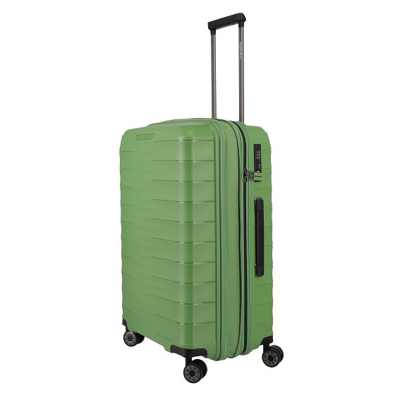 Travelite Mooby 4 roulettes Trolley M 66 cm avec soufflet d'extension