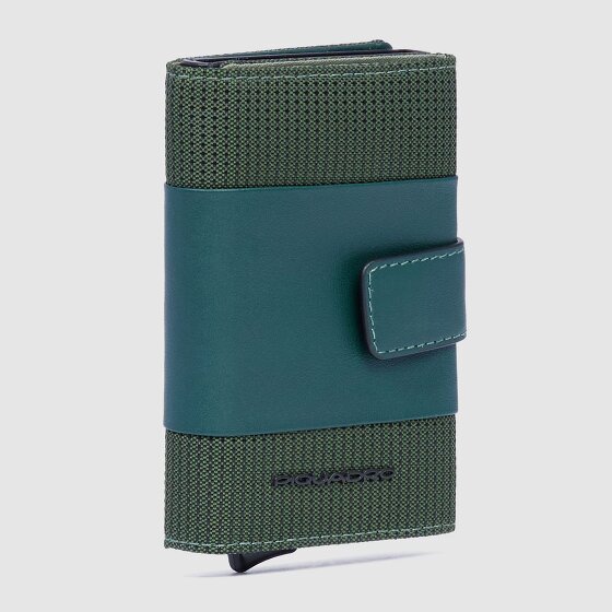 Piquadro PQ-Earth Étui pour cartes de crédit Protection RFID Cuir véritable 6.5 cm