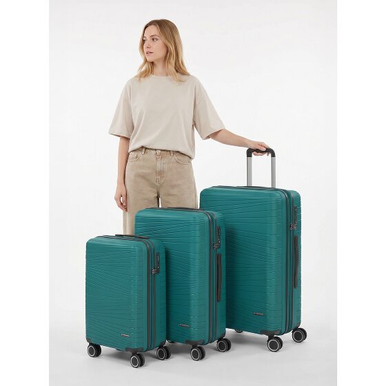 Franky Dallas 3.0 Set de valises à 4 roulettes 3 pièces avec soufflet d'extension