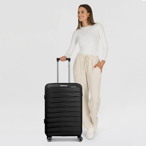 Franky London 4 roulettes Trolley M 65 cm avec soufflet d'extension