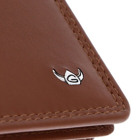 Golden Head Polo Porte-monnaie Protection RFID Cuir véritable 10 cm