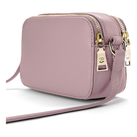 Lazarotti Sac à bandoulière en cuir « Bologna » pour appareil photo, double fermeture éclair, 18 cm