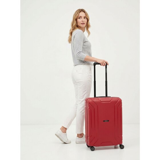 Redolz Essentials 15 trolley à 4 roulettes 65 cm avec fermeture à trois points