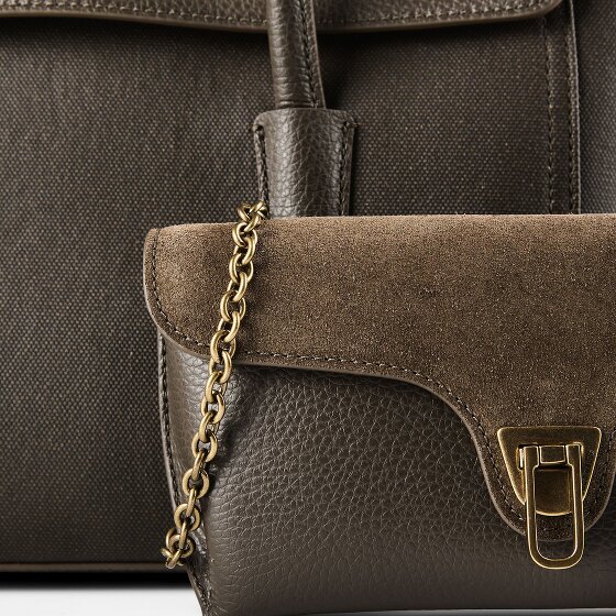Coccinelle Double Beat Sac à bandoulière Cuir véritable 33 cm