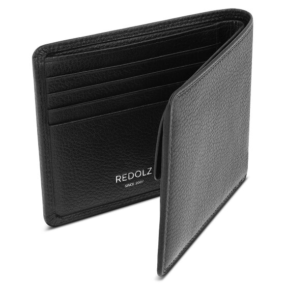 Redolz Porte-monnaie Leather Essentials QF en cuir RFID, 11,5 cm