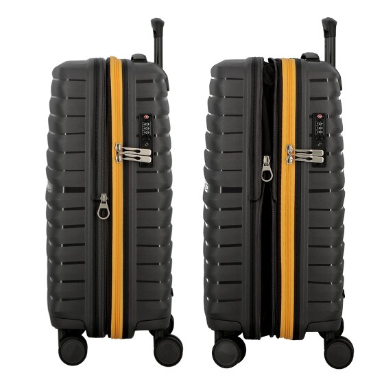 Jump Xwave 4 roulettes Trolley de cabine 55 cm avec soufflet d'extension