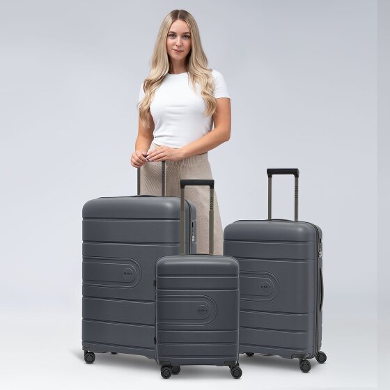 Redolz Essentials 11 3-SET 4 roulettes Set de valises 3 pièces