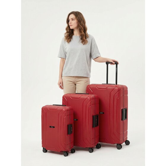 Redolz Essentials 15 Set de valises à 4 roulettes 3 pièces avec fermeture à trois points