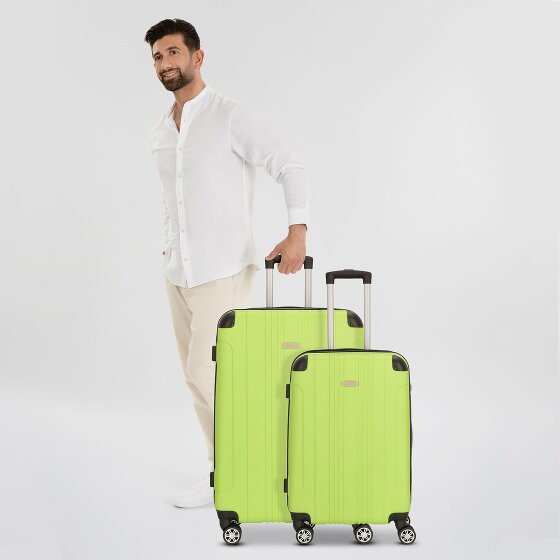 Nowi Lugano 4 roulettes Set de valises 2 pièces
