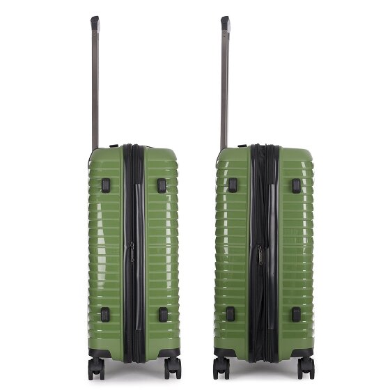 Stratic Bright+ 4 roues valise cabine M 66 cm avec soufflet d'extension
