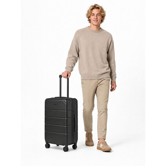 Police Dublin 4 roues Valise cabine M 64 cm avec soufflet d'extension